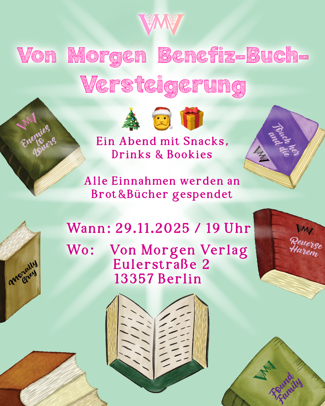 Dein Ticket zur Von Morgen Benefiz-Buch-Versteigerung (Live Event)