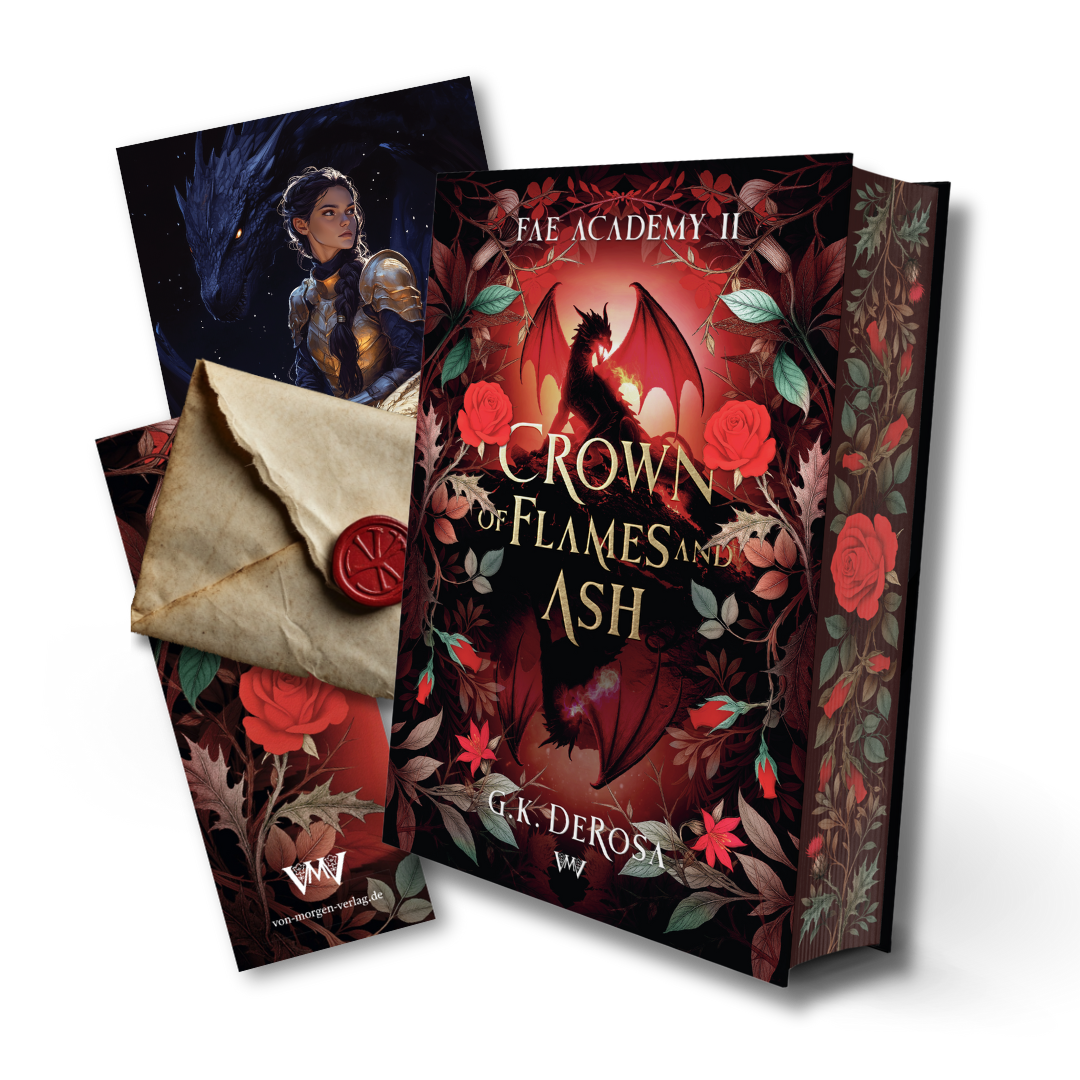 Crown of Flames and Ash - Fae Academy 2 - Hardcover Farbschnittausgabe mit Extras (Vorbestellung)
