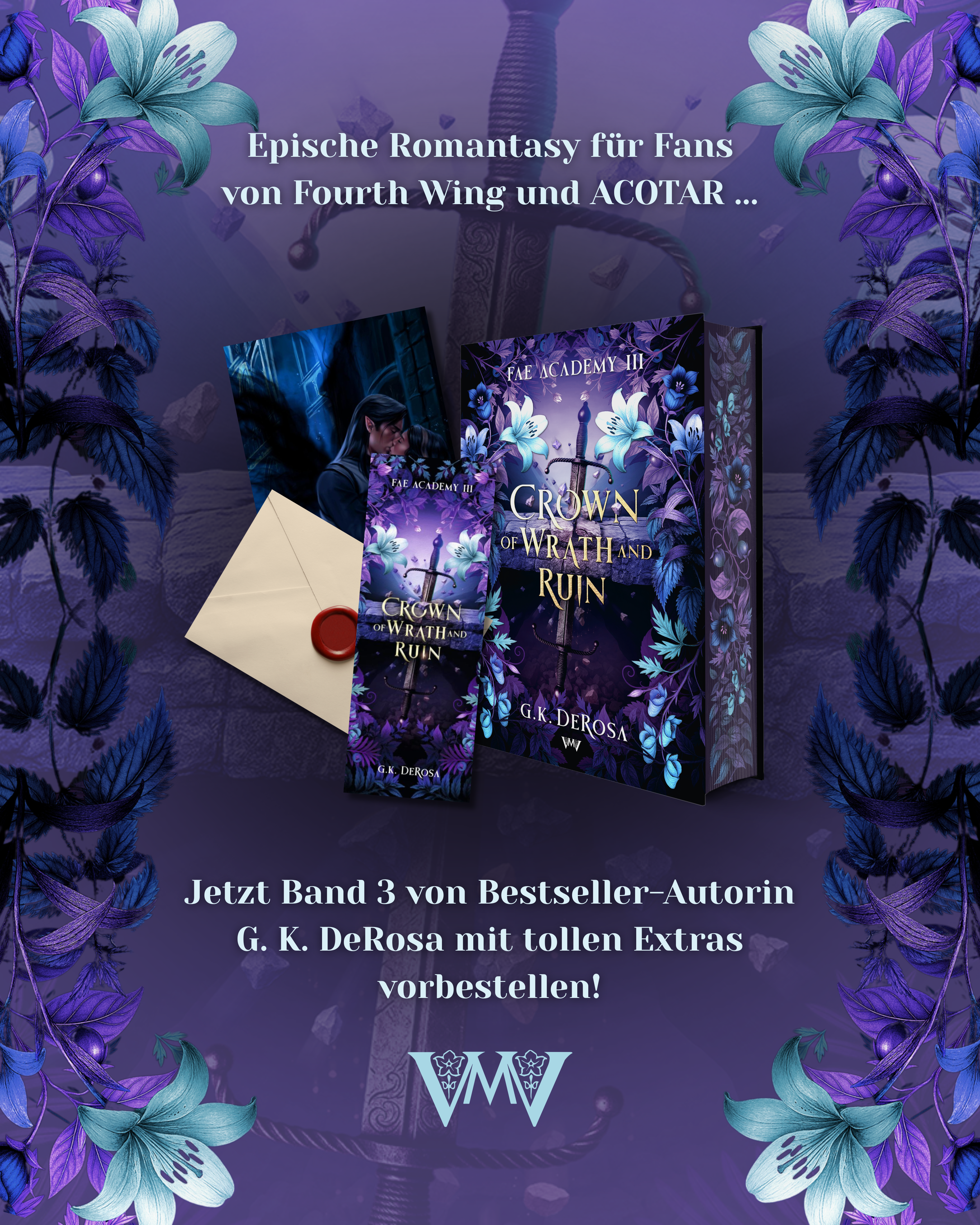 Crown of Wrath and Ruin - Fae Academy 3 - Hardcover Farbschnittausgabe mit Extras