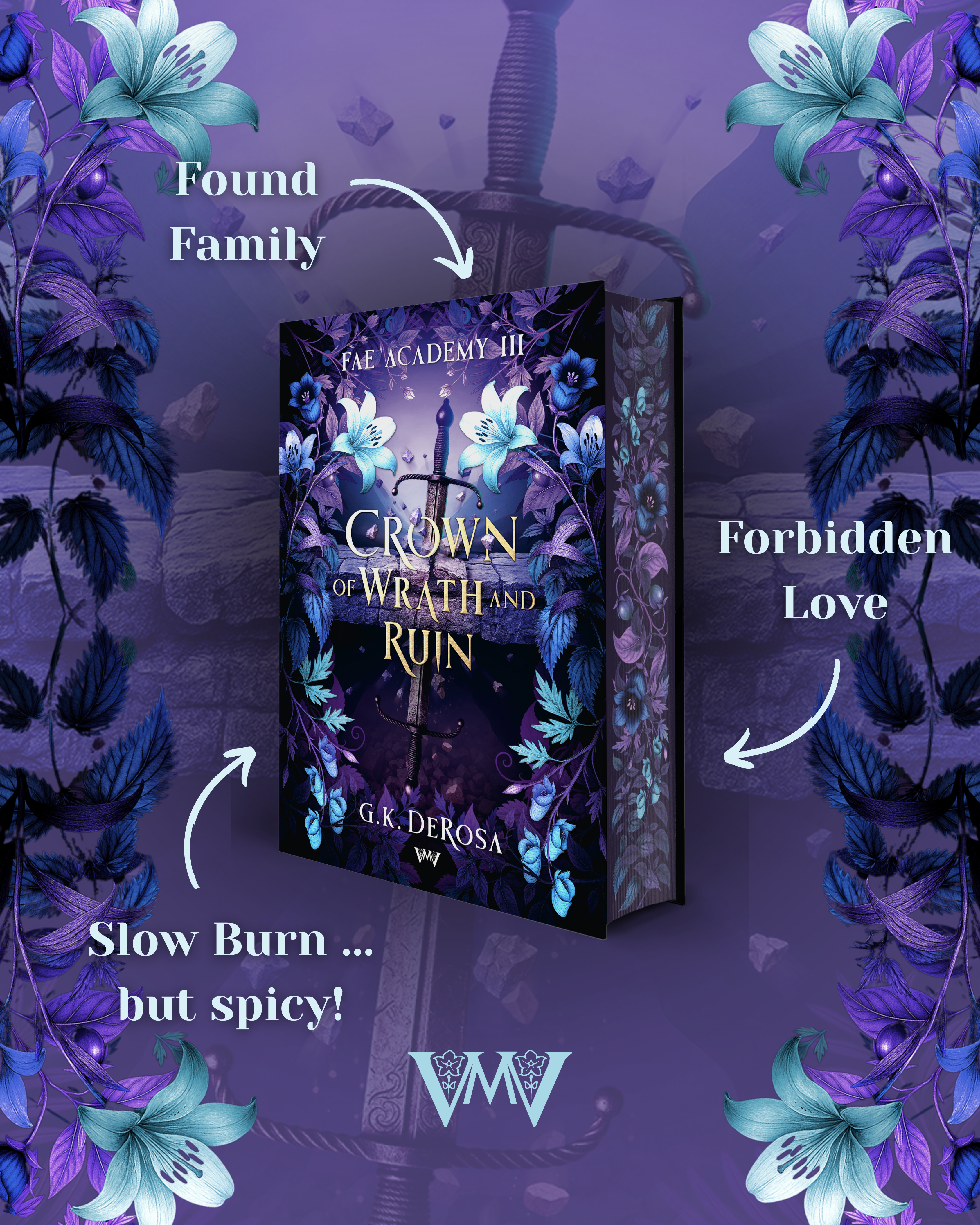 Crown of Wrath and Ruin - Fae Academy 3 - Hardcover Farbschnittausgabe mit Extras