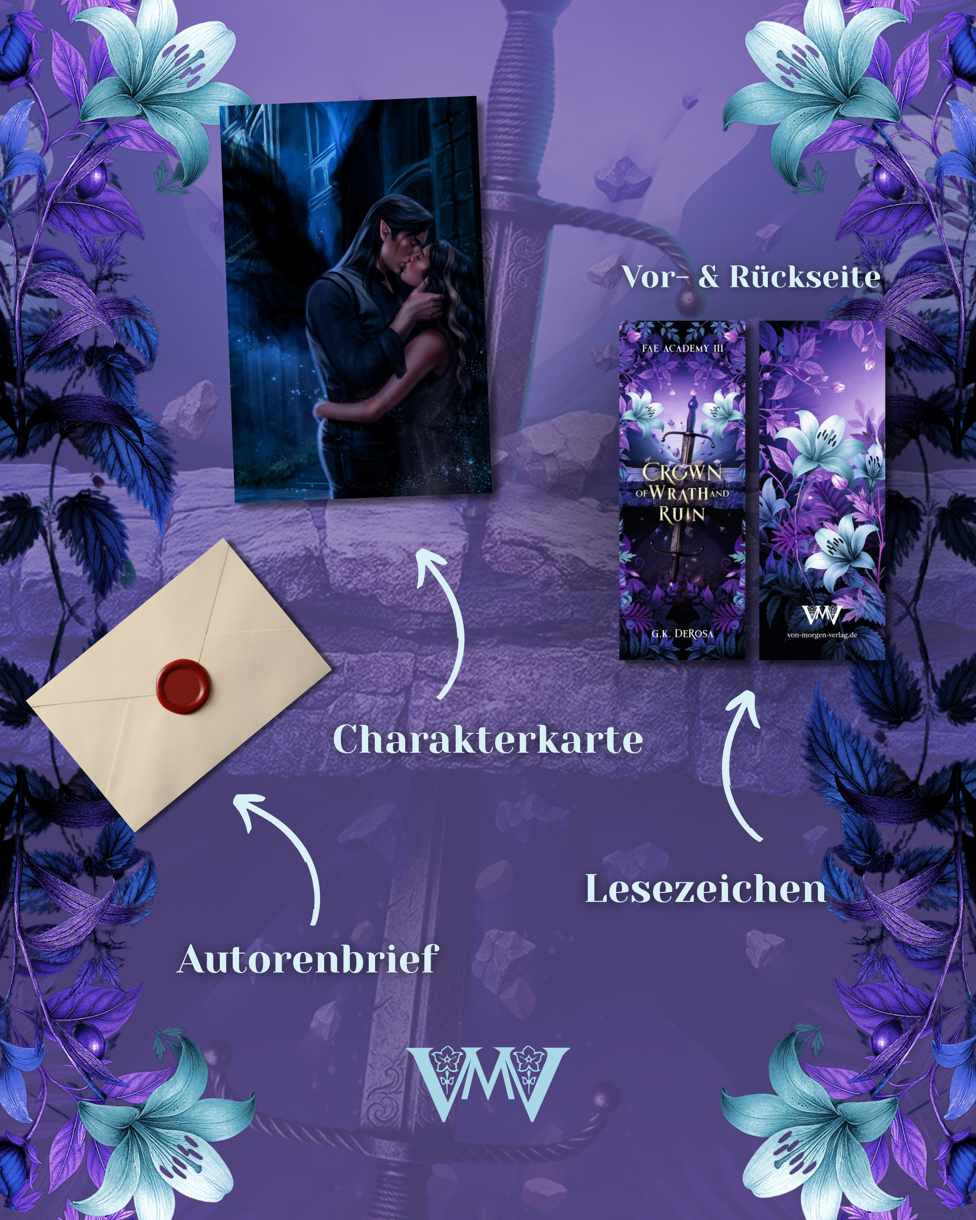 Crown of Wrath and Ruin - Fae Academy 3 - Hardcover Farbschnittausgabe mit Extras