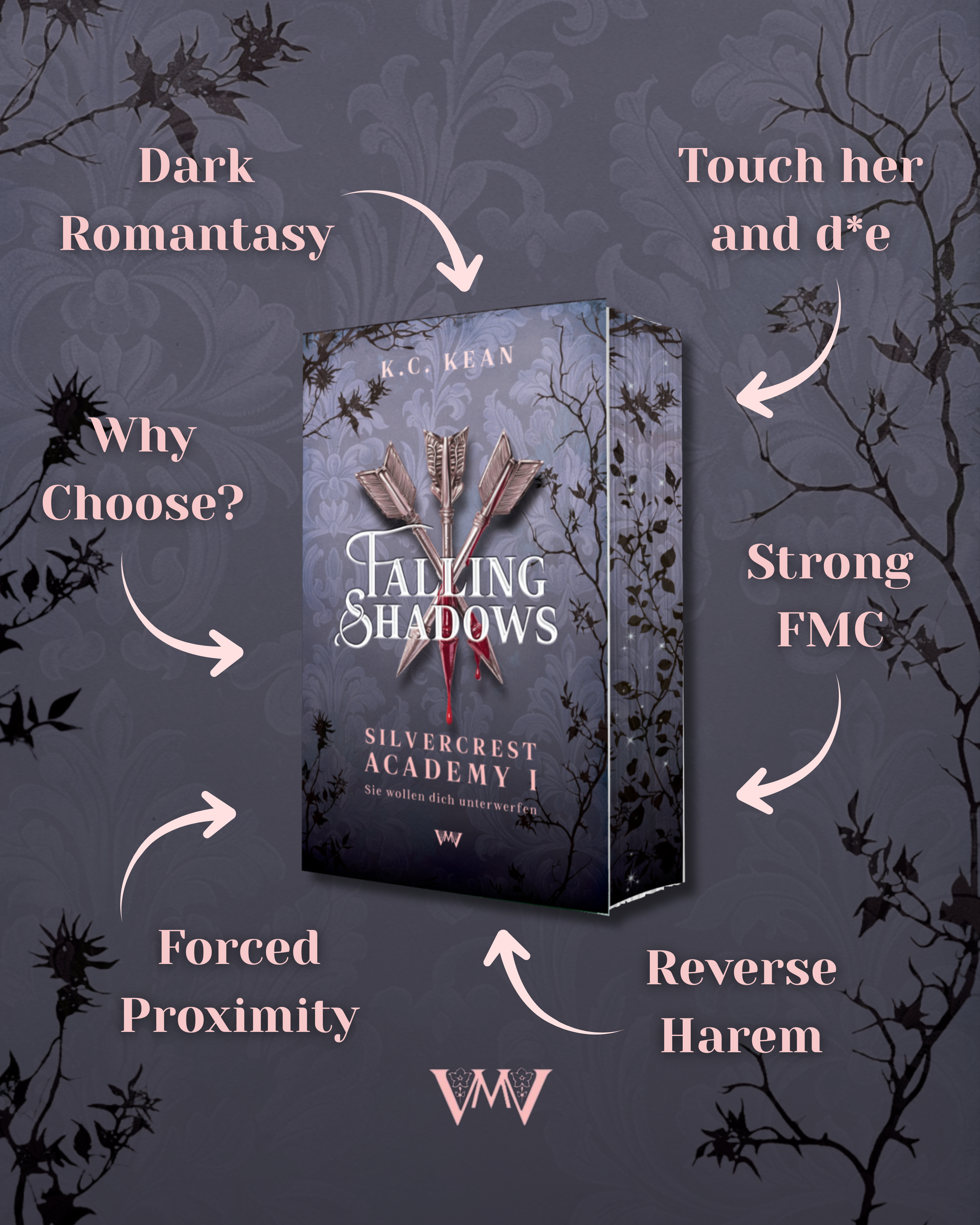 Falling Shadows - Silvercrest Academy 1 mit Farbschnitt und Extras