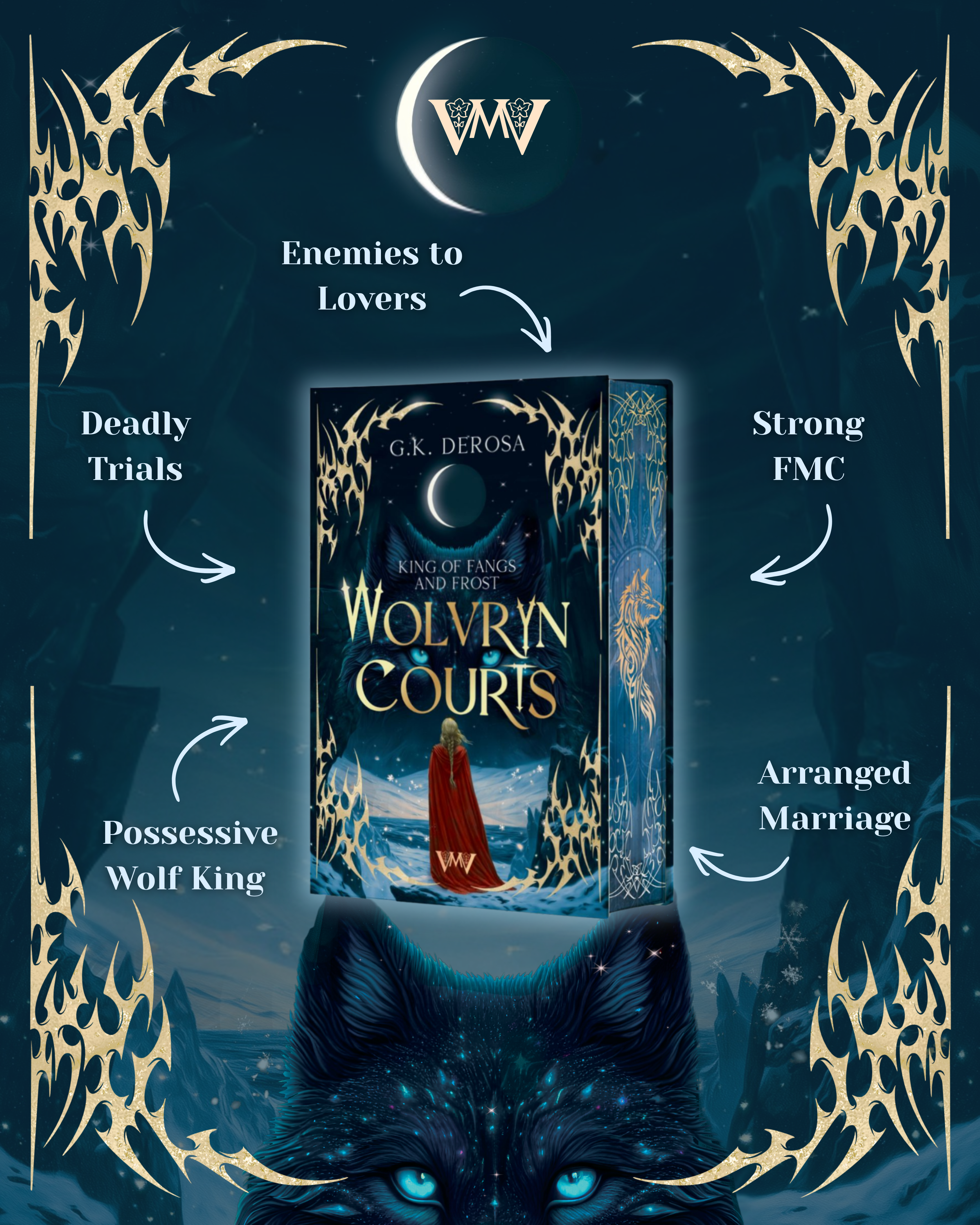 King of Fangs and Frost - Wolvryn Courts 1 mit Farbschnitt und Extras (Vorbestellung)