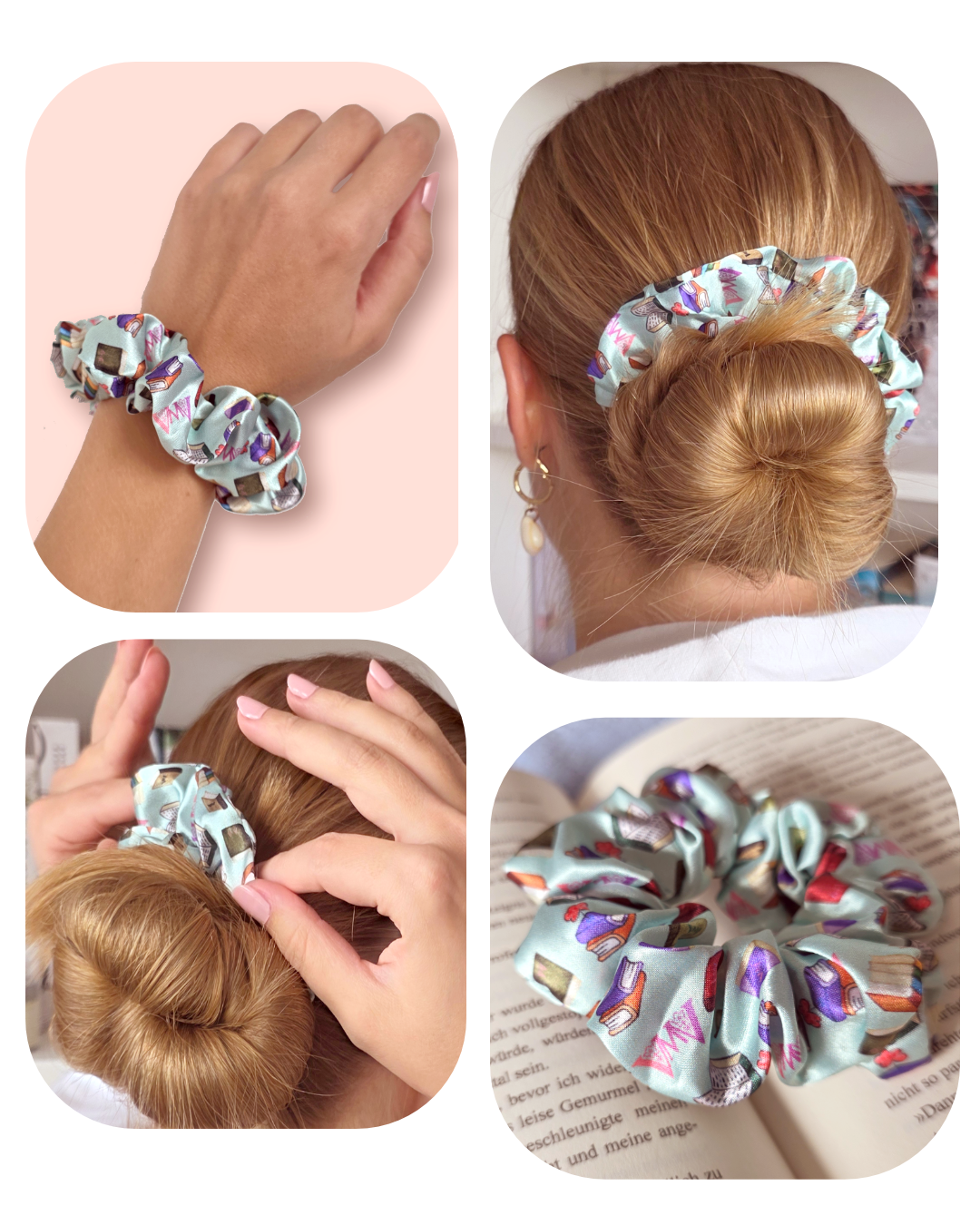 Bookish Scrunchie: Das buchige Von Morgen Haargummi  🎀