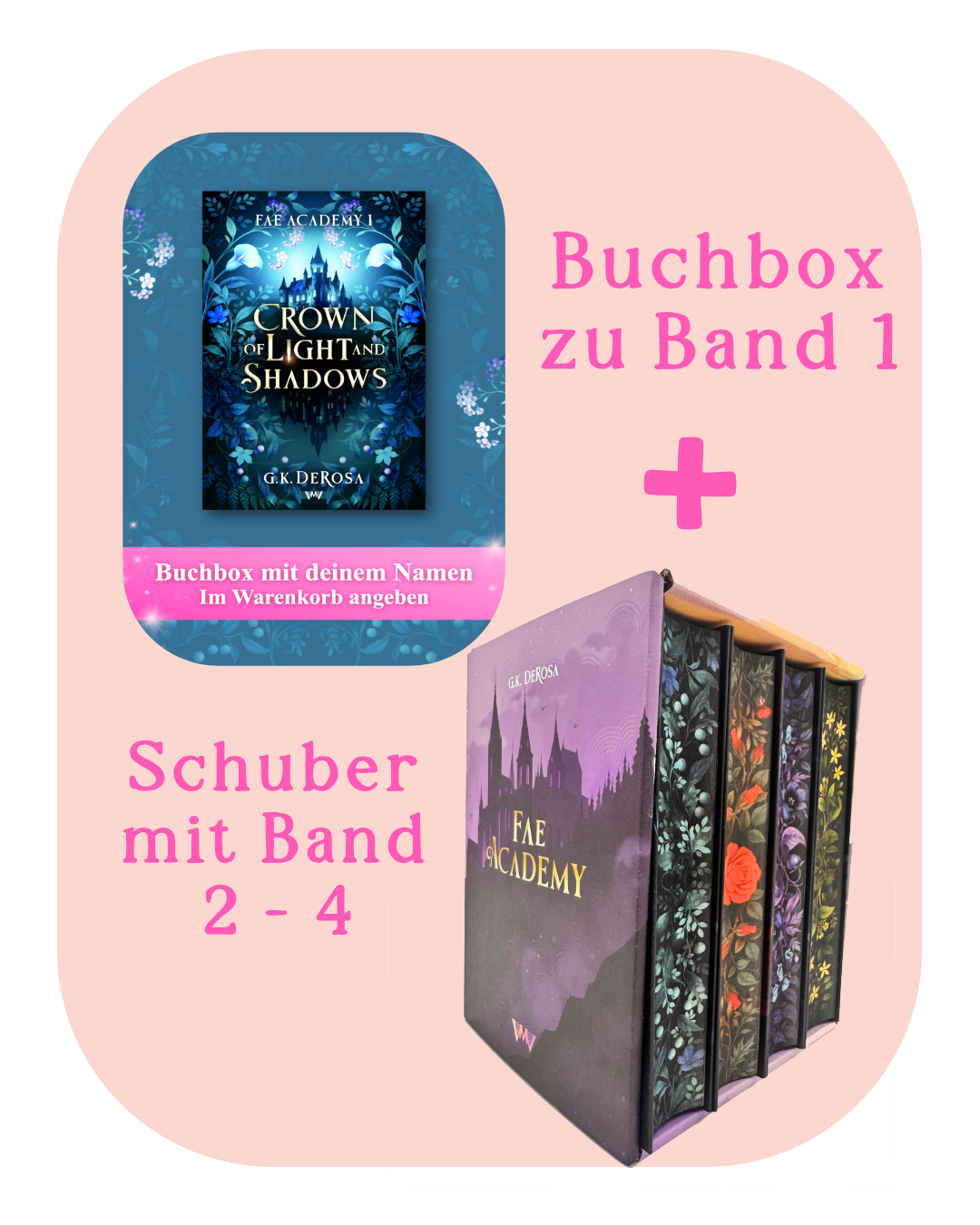 Die komplette Serie: Buchbox zu "Crown of Light and Shadows" und Band 2-4 im exklusiven Schuber