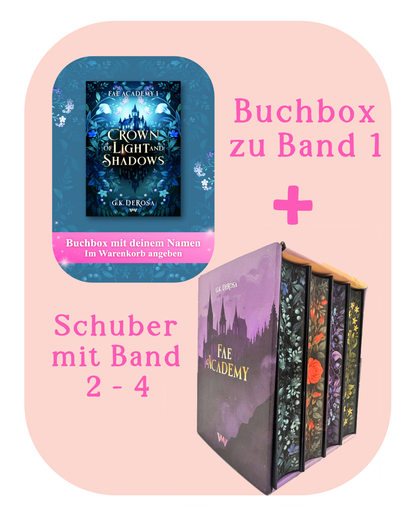 Die komplette Serie: Buchbox zu "Crown of Light and Shadows" und Band 2-4 im exklusiven Schuber