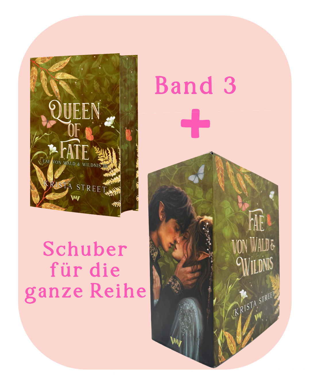 Buch + Schuber: Queen of Fate - Fae von Wald &amp; Wildnis 3 mit exklusivem Schuber für die ganze Reihe