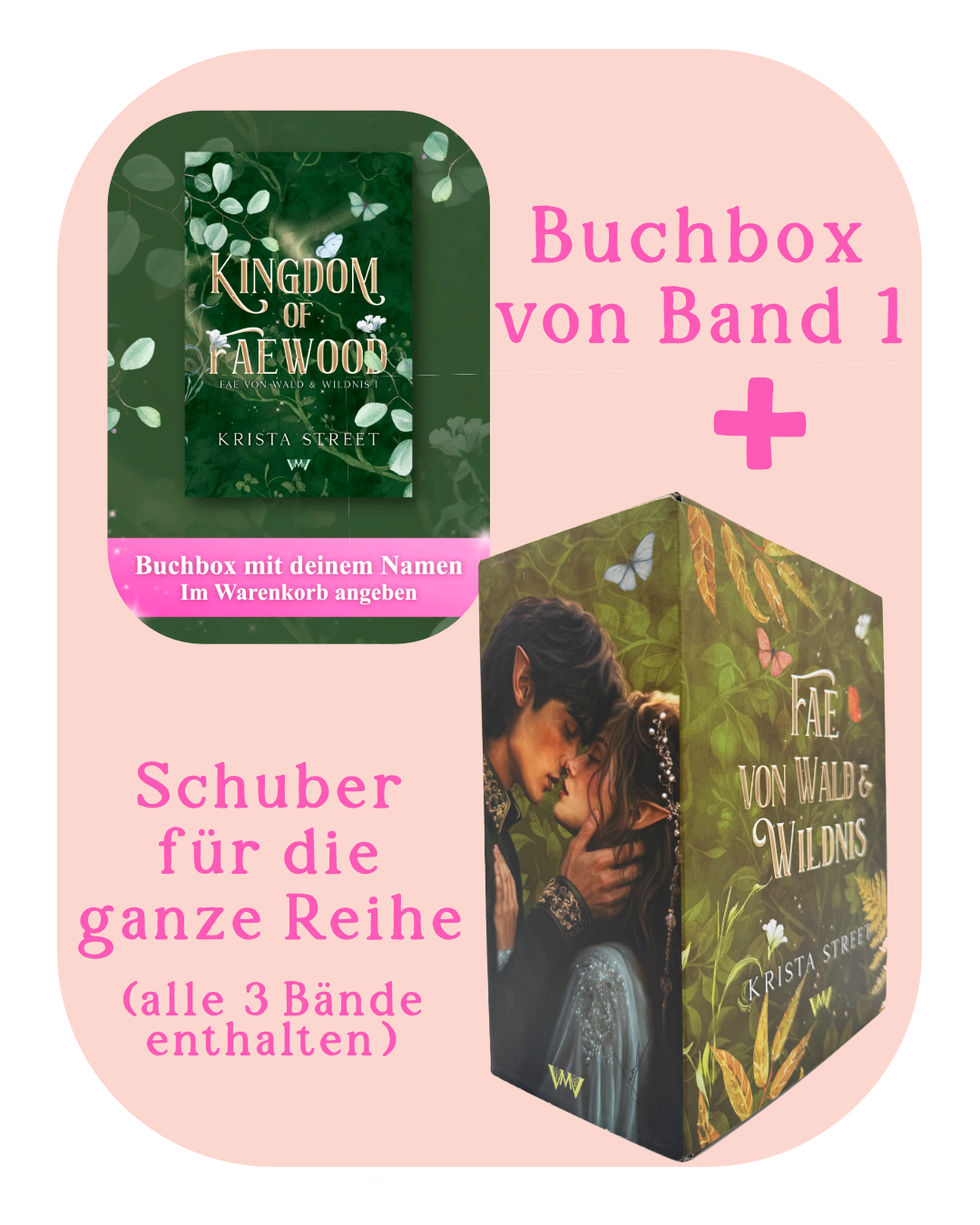 Die komplette Serie: Buchbox zu "Kingdom of Faewood" und Band 2 &amp; 3 im exklusiven Schuber