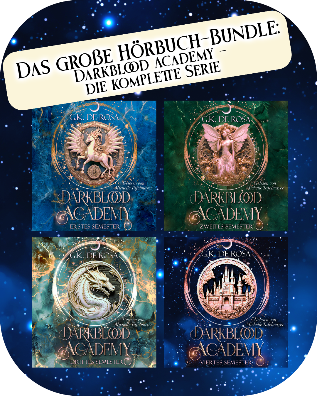 Das Darkblood Academy Hörbuch Bundle + 5€ Gutschein GESCHENKT
