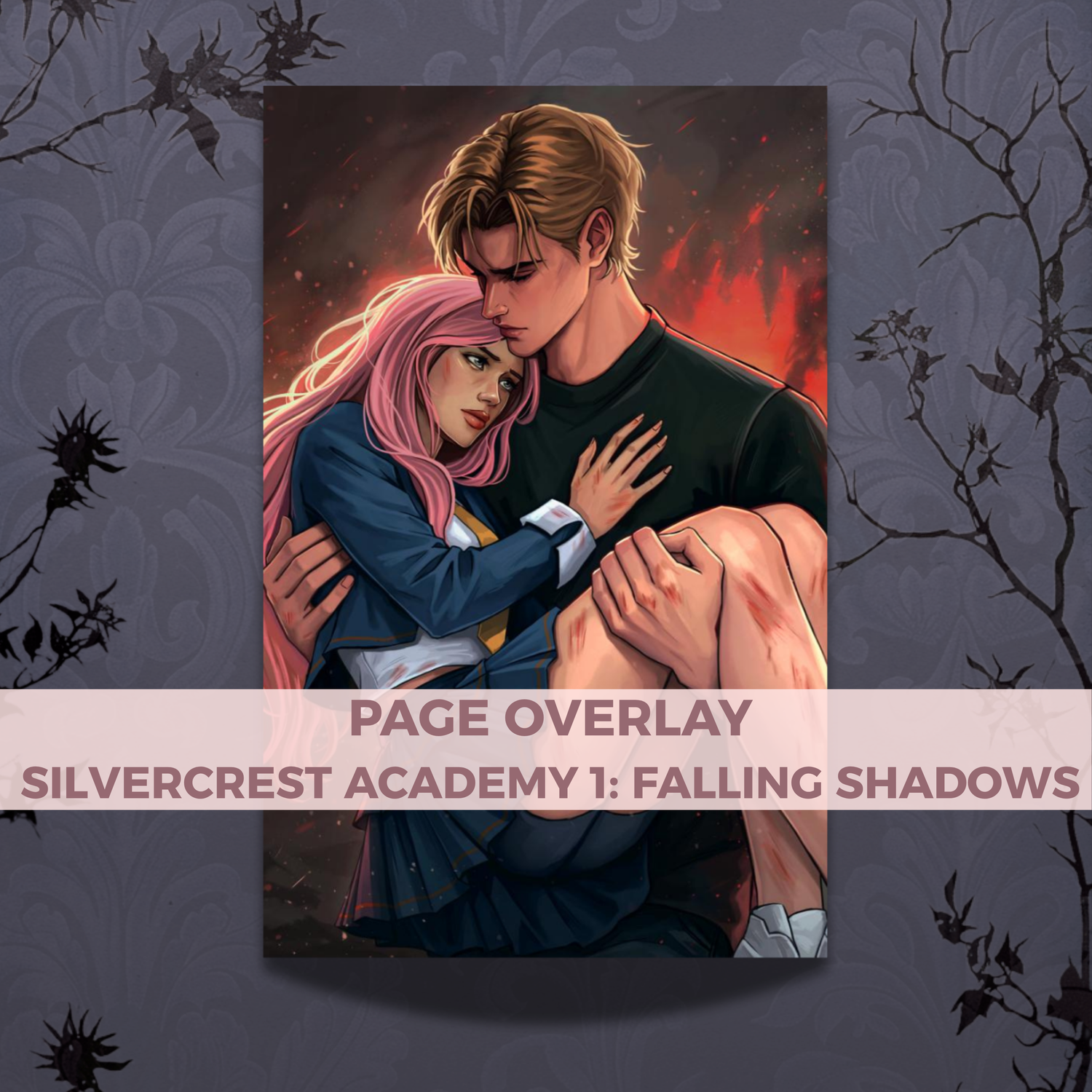 Page Overlay "Falling Shadows" (Silvercrest Academy Band 1)