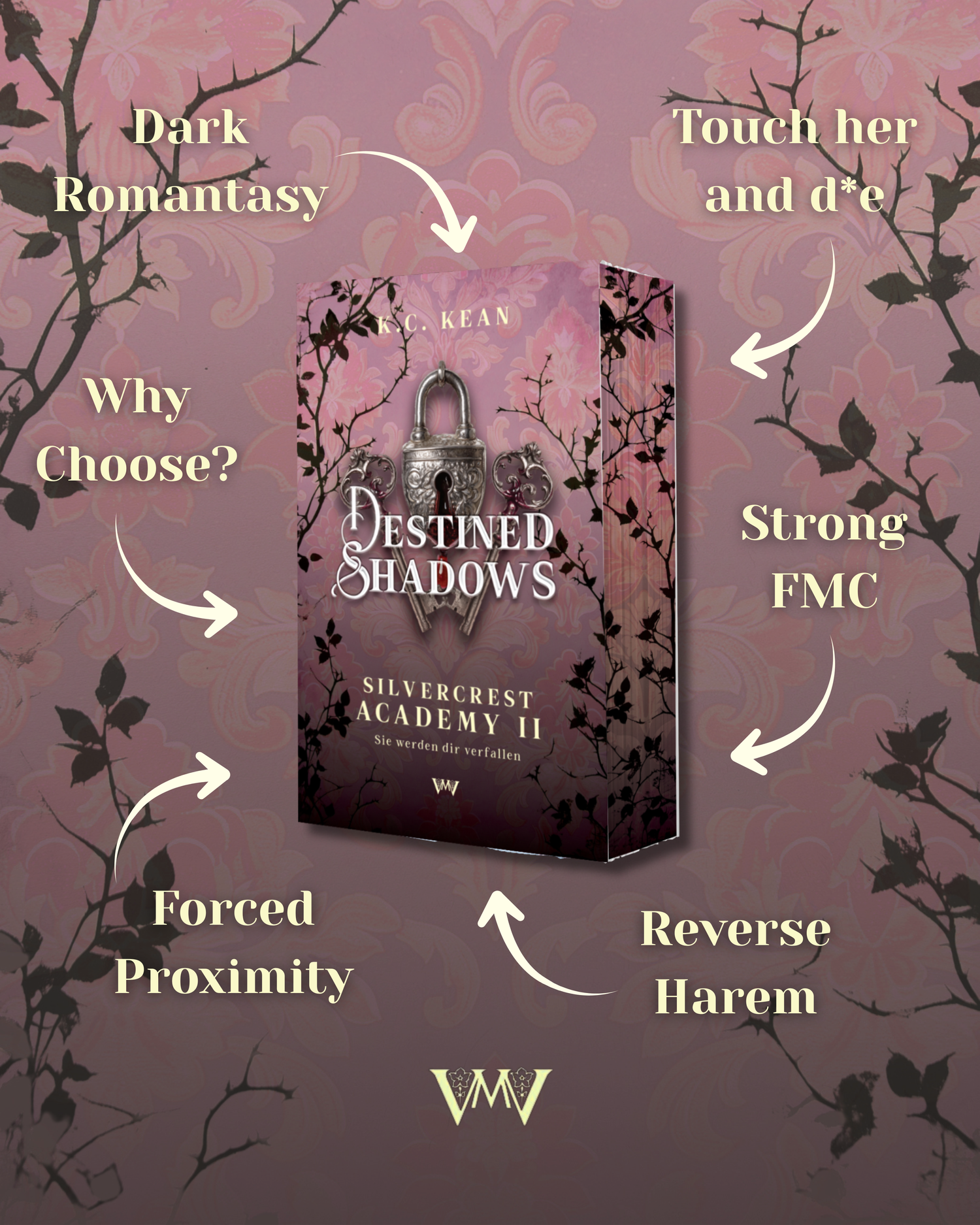 Destined Shadows - Silvercrest Academy 2 mit Farbschnitt und Extras (Vorbestellung)