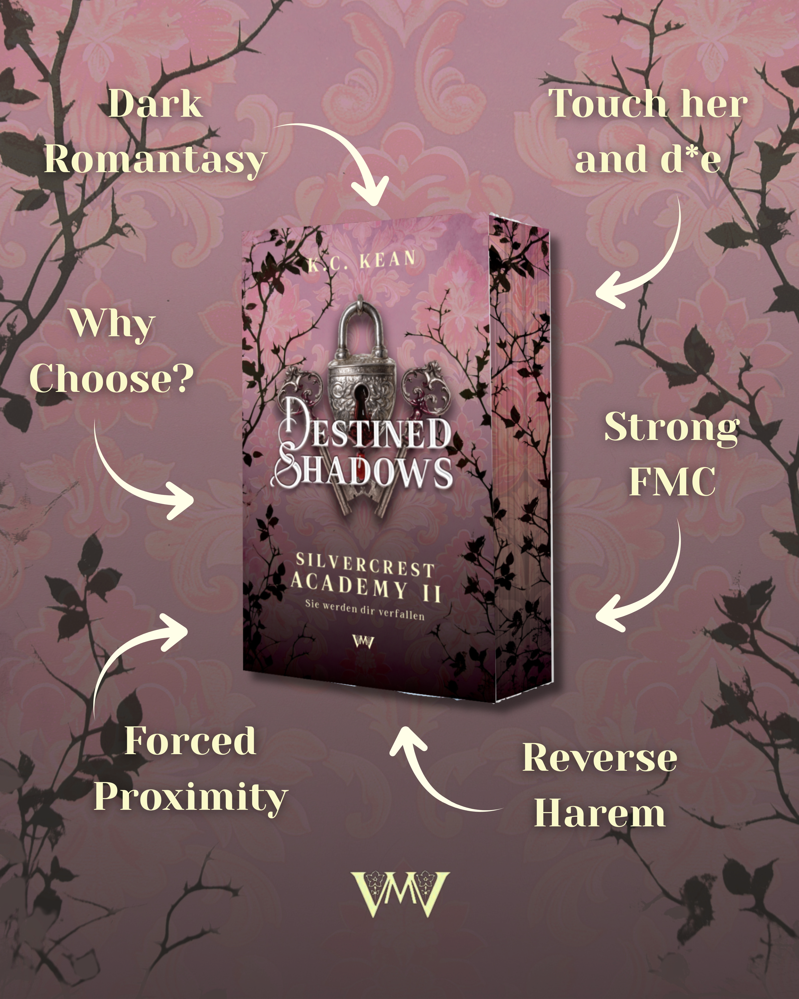 Destined Shadows - Silvercrest Academy 2 mit Farbschnitt und Extras (Vorbestellung)