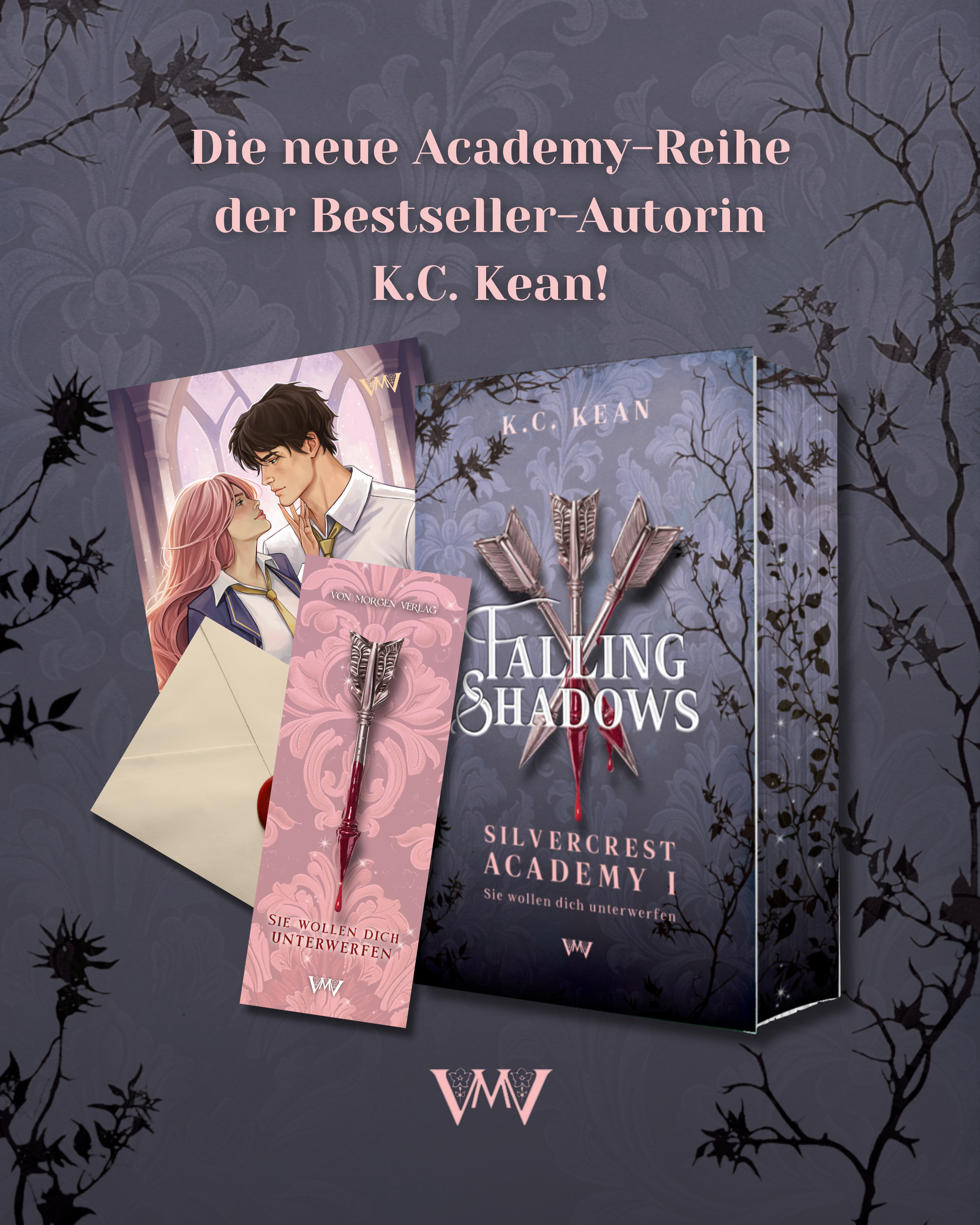 Falling Shadows - Silvercrest Academy 1 mit Farbschnitt und Extras (Vorbestellung)